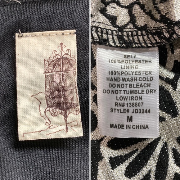 Francesca's Metallic Floral Cocktail Dress - Picture 6 of 6